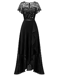 BeryLove Sequin Formal Dresses for Women Flutter