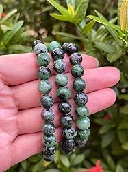 Ruby Zoisite Crystal Bead Bracelet 8mm, Wholesale