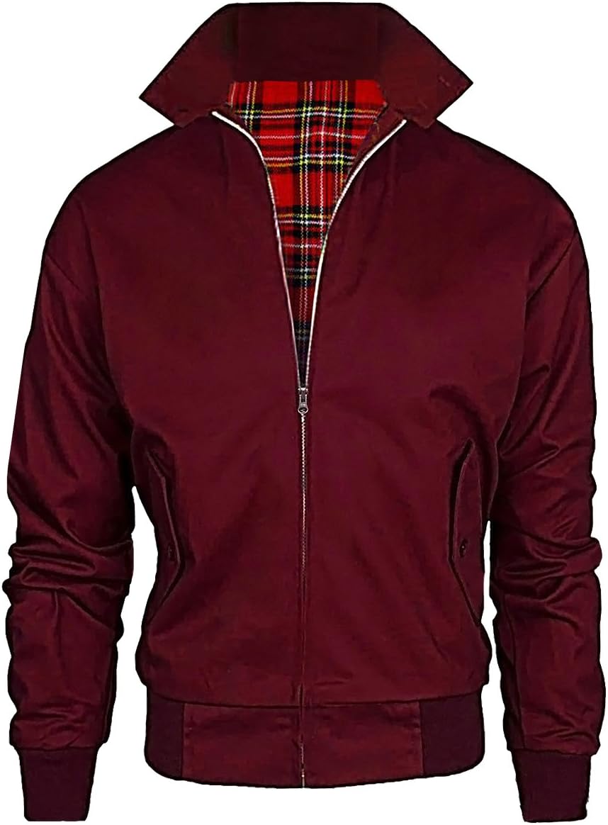 Classic Retro Style Bomber Harrington Jacket