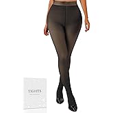 HOTBOSS Fleece Lined Tights Women, Winter Thermal Illusion Tights for Women Under Dress, medias térmicas mujer invierno