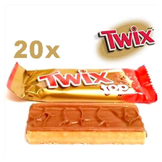 Twix Mars Top 20 Chocolate Bar Box 20 X 21 G Pack Of 20