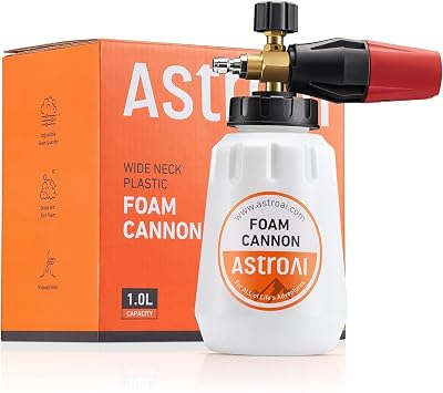 AstroAI foam cannon for pressure washer with quarter inch quick connect for car wash