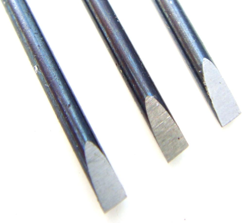 0.6mm Spare Swiss Made Watchmaker Screwdriver Blades - 3pc Set