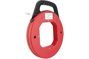 Yaetek 200 Foot Reach, Spring-Steel Fish Tape Reel, with High Impact Case, for Electric or Communication Wire Puller ATE Tool