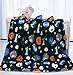 Elegant Home Kids Soft & Warm Sherpa Baby Toddler Boy Blanket Printed Borrego Stroller or Baby Crib or Toddler Bed Blanket Plush Throw 40X50 (Sports)