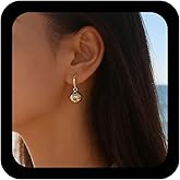 Iaceble Boho Bead Hoop Dngle Earring Gold Bead Huggie Earring Vintage Ball Drop Earrings Tiny Beads Ball Hoop Earrings Jewelry for Women