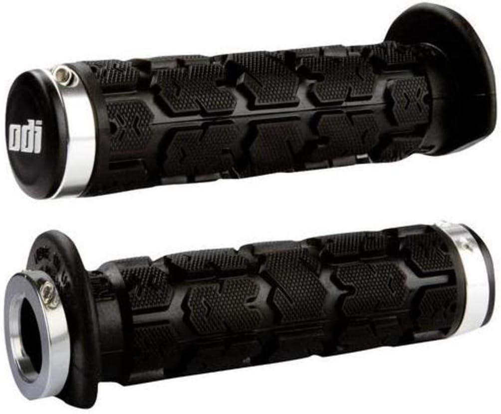 ODI Rogue Lock-On ATV Hand Grips - Black/Blue Clamps / 120MM: Automotive