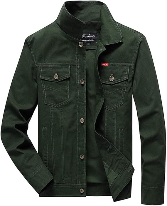 Amazon Lansi レンシー ミリタリージャケット メンズ スタンドカラー ジャケット コート ブルゾン カジュアル 作業着 大きいサイズ 春秋冬 コート ジャケット 通販