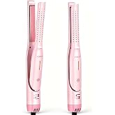 FORLIFA Curling Iron for Short Hair, Cool Curl Pencil Flat Iron, 2-in-1 Hair Curler and Straightener for Short Hair, Pixie Cut and Edges, 360&deg; Cool Airflow Styler, Dual Voltage, Auto Shut-Off