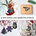Mocoosy 48 Scratch Christmas Ornaments, Christmas Crafts Kits for Kids Rainbow Color Scratch Paper Cards Hanging Art Decorations DIY Educational Toys Holiday Christmas Xmas Party Favors Set