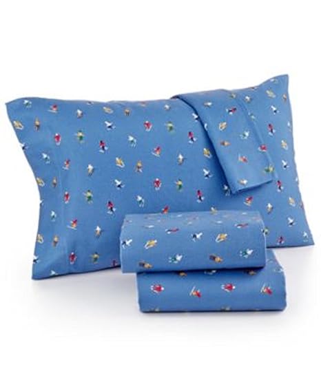 Amazon Com Martha Stewart Ski Patrol Flannel Standard Pillowcases