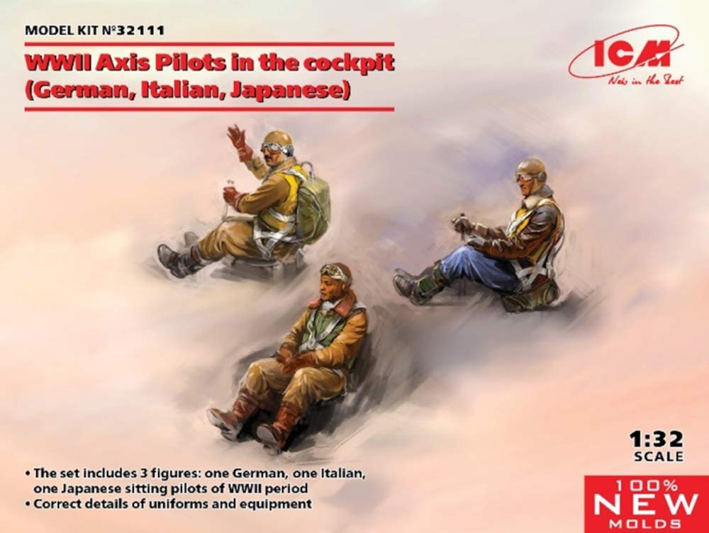 ICM 1:32 - WWII Axis Pilots in The Cockpit (DE, IT, JP)
