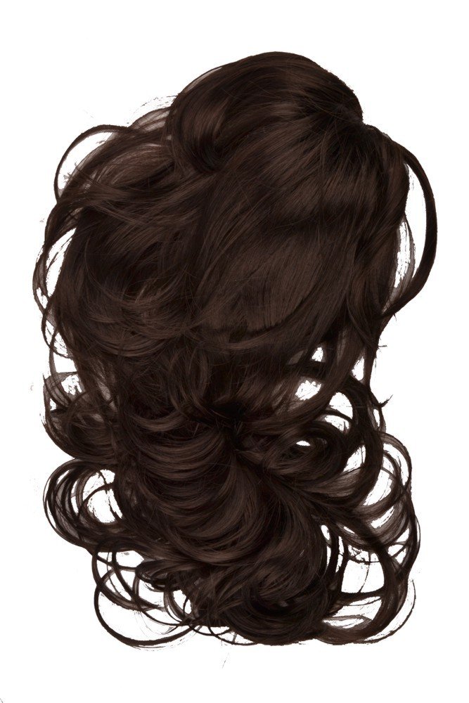 'Solida Art "Sharon Fascinator on Beak Clip Two in One – Variante Tiered: Length Approx. 45 cm, Variante: approx. 30 cm, 1-Piece, Dark Brown