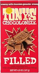 Tony's Chocolonely Ganache Filled Milk Chocolate Bar, 4.5 OZ