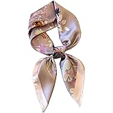 Hexchasty Head Hair Scarf Satin Silk Feeling Scarves for Women Lightweight Fashion Bag Purse Scarf for Handbags Accessories