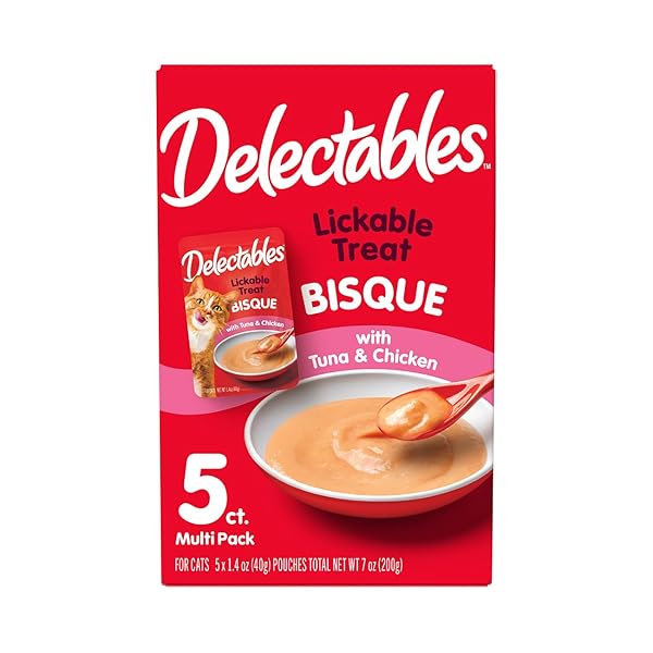 DELECTABLES LICKABLE TREAT BISQUE NON-SEAFOOD WET CAT TREAT...