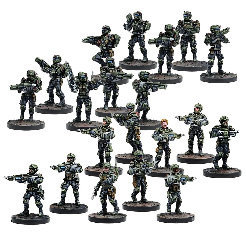 Mantic Games GCPS Troopers - Warpath Universe, Unpainted, MGWPG301