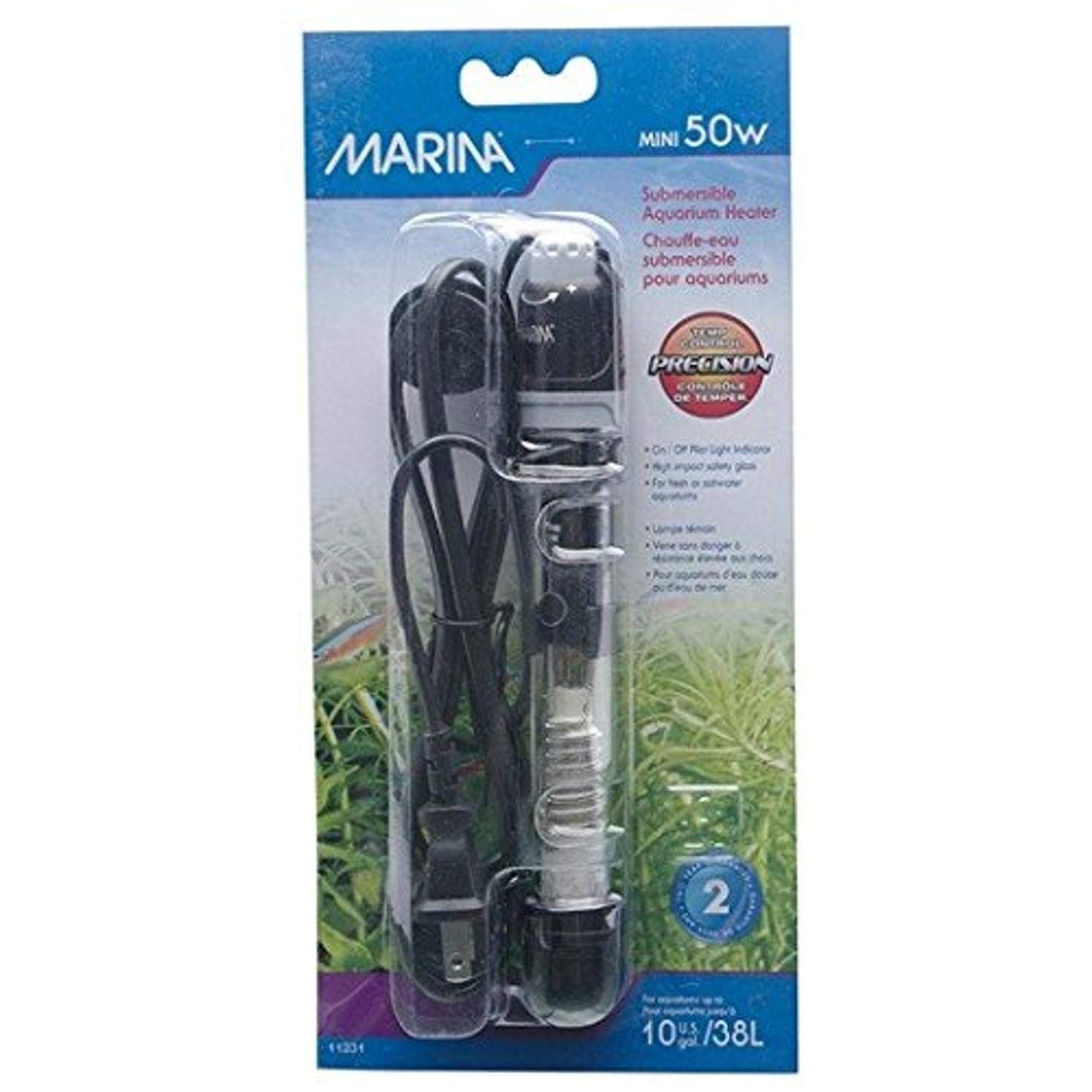 MARINA Submersib Pre Set Heater 50w 15cm