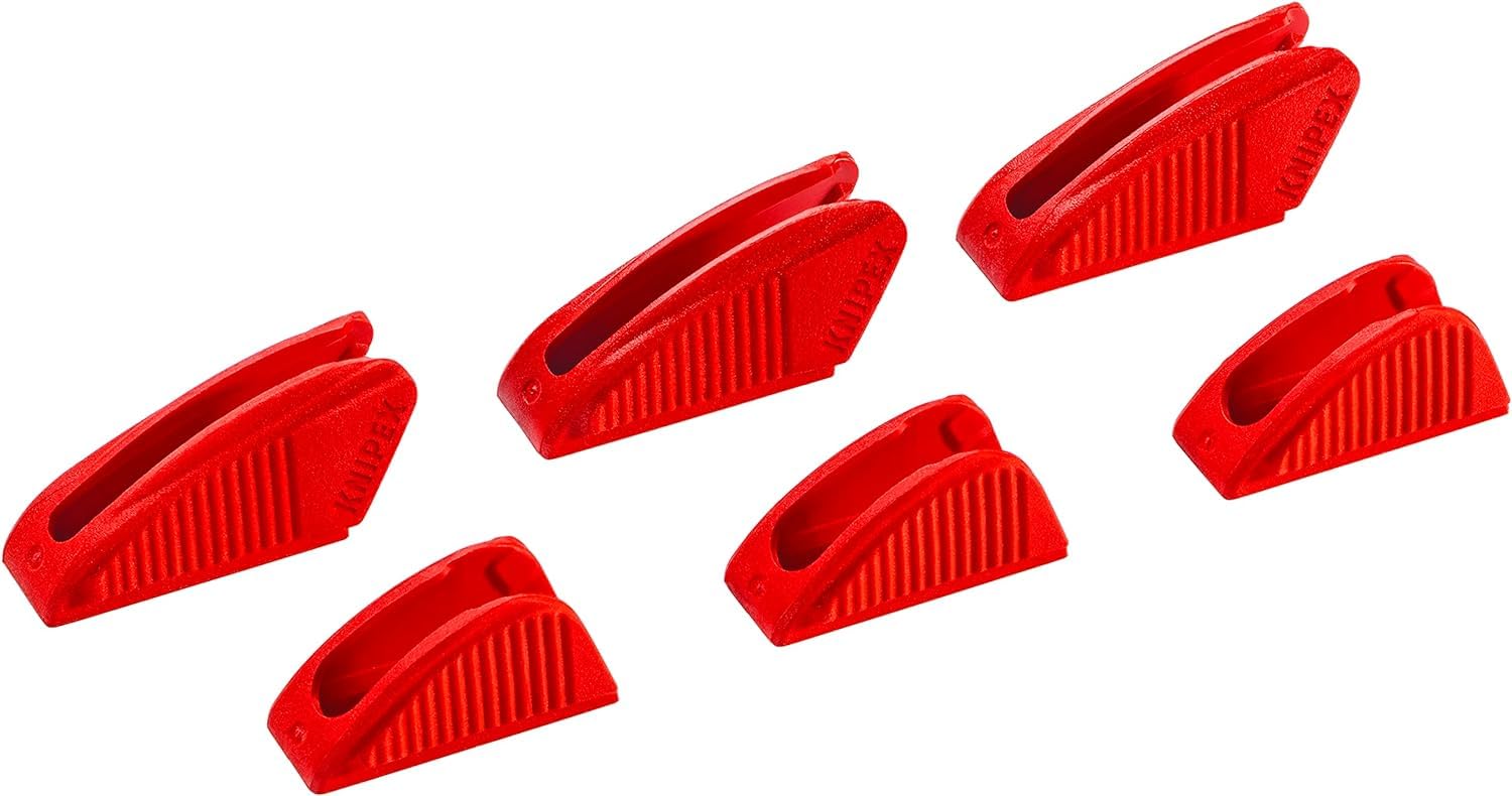 KNIPEX Protective Jaws for Pliers Wrench 86 xx 250, 3 Pairs, for Highly Sensitive Materials, Plastic Jaws, 86 09 250 V01