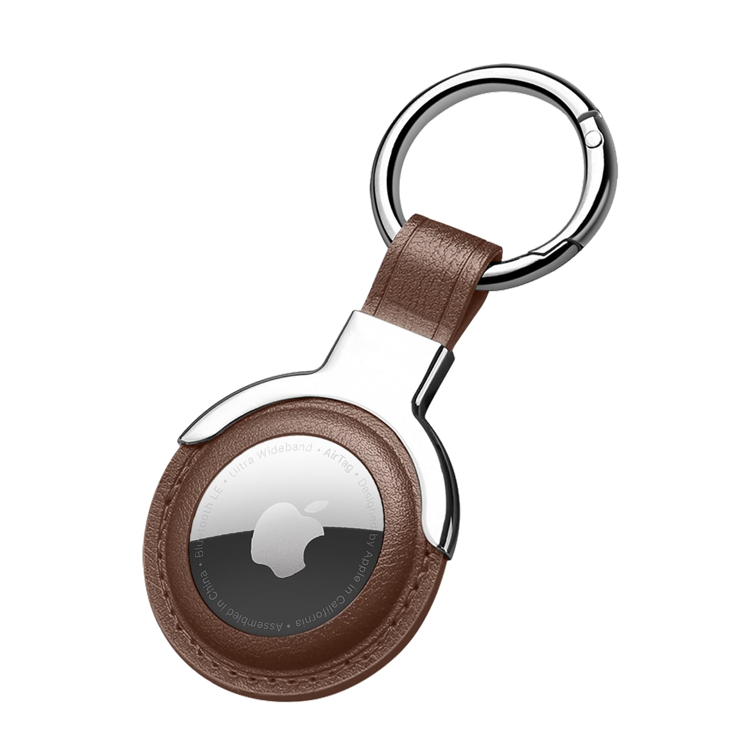 Sichy Leather Protective Case for AirTags,Compatible with AirTags Loop Holder Air Tag Key Ring Cases Air Tags Protective Cover Airtag Key Chain Loop Holders for Luggage Dog Cat Pet Collar