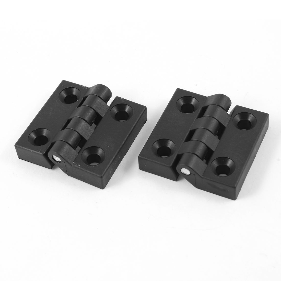 Sourcingmap 2 PCS 50mm x 50mm Countersunk Hole Cabinet Ball Bearing Plastic Hinge