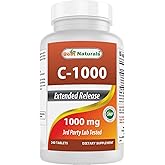 Best Naturals Vitamin C 1000 mg Tablets with Rose Hips, Berry 240 Count (Pack of 1)