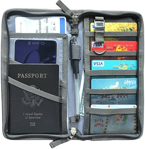Passport Wallet Waterproof Oxford Passport Holder Passport Case For Men &amp; Women Linlina