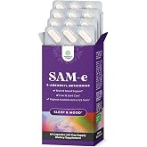SAM e Supplement 200mg Capsules, s-adenosylmethionine, SAME 200mg - 60ct | S-adenosyl methionine supplement for brain support, relaxing mood, liver detox &amp; cleanse support