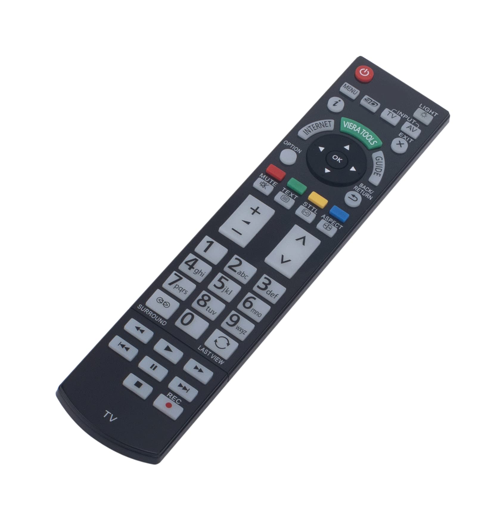AULCMEET N2QAYB000715 N2QAYB000746 Replacement Remote Control fit for TV TX-L47ET50B TX-L47ET50E TX-P50VT50T TX-P50VT50Y TX-P55ST50B TX-P50VT50E TX-P50VT50J TX-P55ST50E TX-P55ST50J