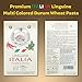 Morelli Linguine Pasta with Wheat Germ, Spinach & Red Chili Flavored Tricolor Pasta (Pack of 2)