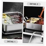 COLLBATH 26cm 304 Stainless Steel Double Handle Hot Pot w/ Divider Dual Flavor view 2