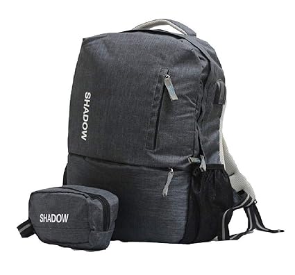 Shadow Securitronics Ultralight Nylon Waterproof Multi-Function Anti Theft Laptop Backpack with Dual Usb and 3.5 mm Aux Cable Port (30 L)