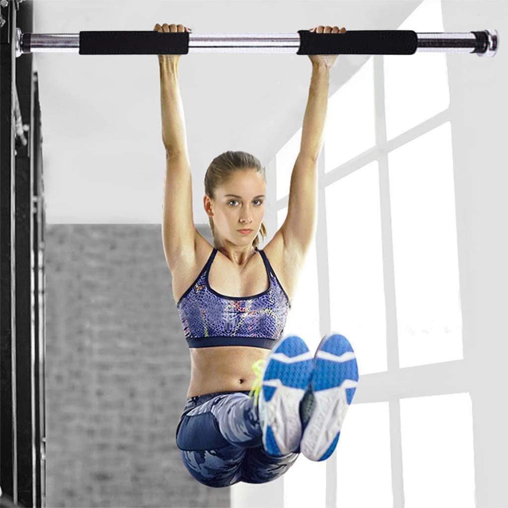 NNCTA Doorway Pull Up and Chin Up Bar Upper Body Workout Bar for No Screws Heavy Duty Home Gym Exercise Fitness & 440 LBS Indoor Workout Training Bar Adjustable 23.6~39.3in Inches Length