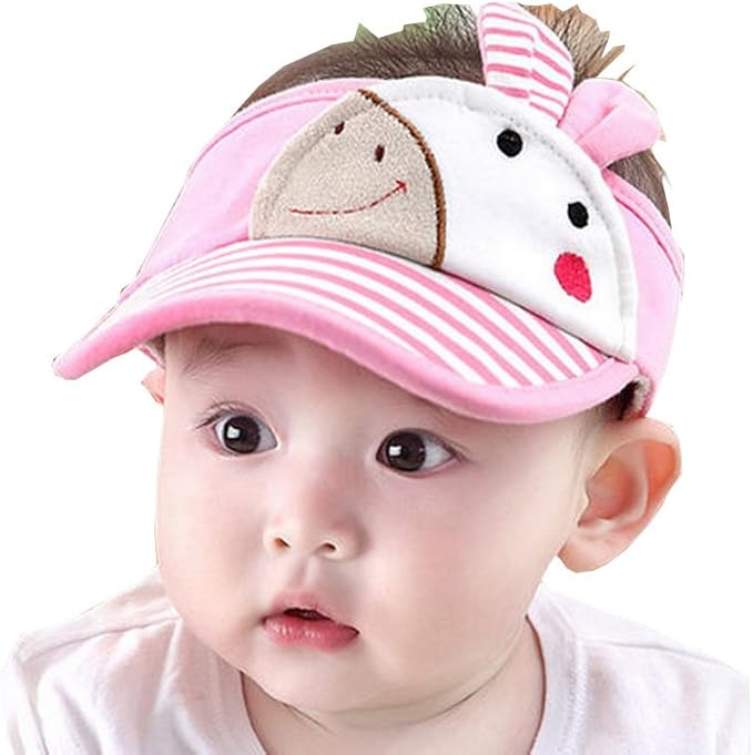 Amazon Co Jp 出産祝い 赤ちゃん ベレー 幼児 Uv 日除け帽 帽子 キャップ ハット 快適 柔らかい 43 48ｃｍ 6 12ヶ月 ピンク 01 服 ファッション小物