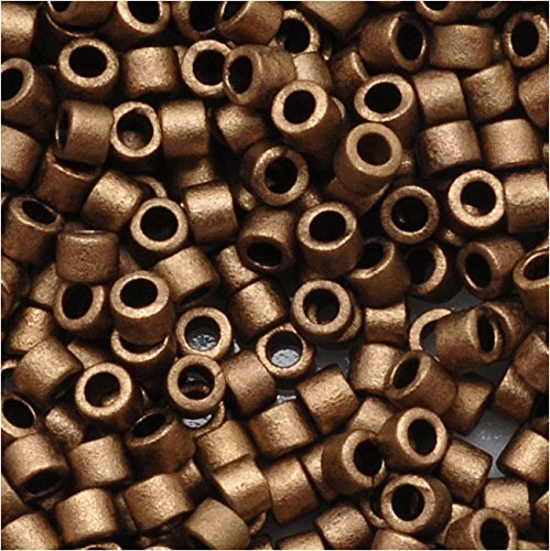 Miyuki Delica Seed Beads 10/0 Matte Metallic Gold DBM0322 8 Grams
