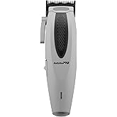 BaBylissPRO LithiumFX Cord/Cordless Lithium Ergonomic Hair Clippers for Men