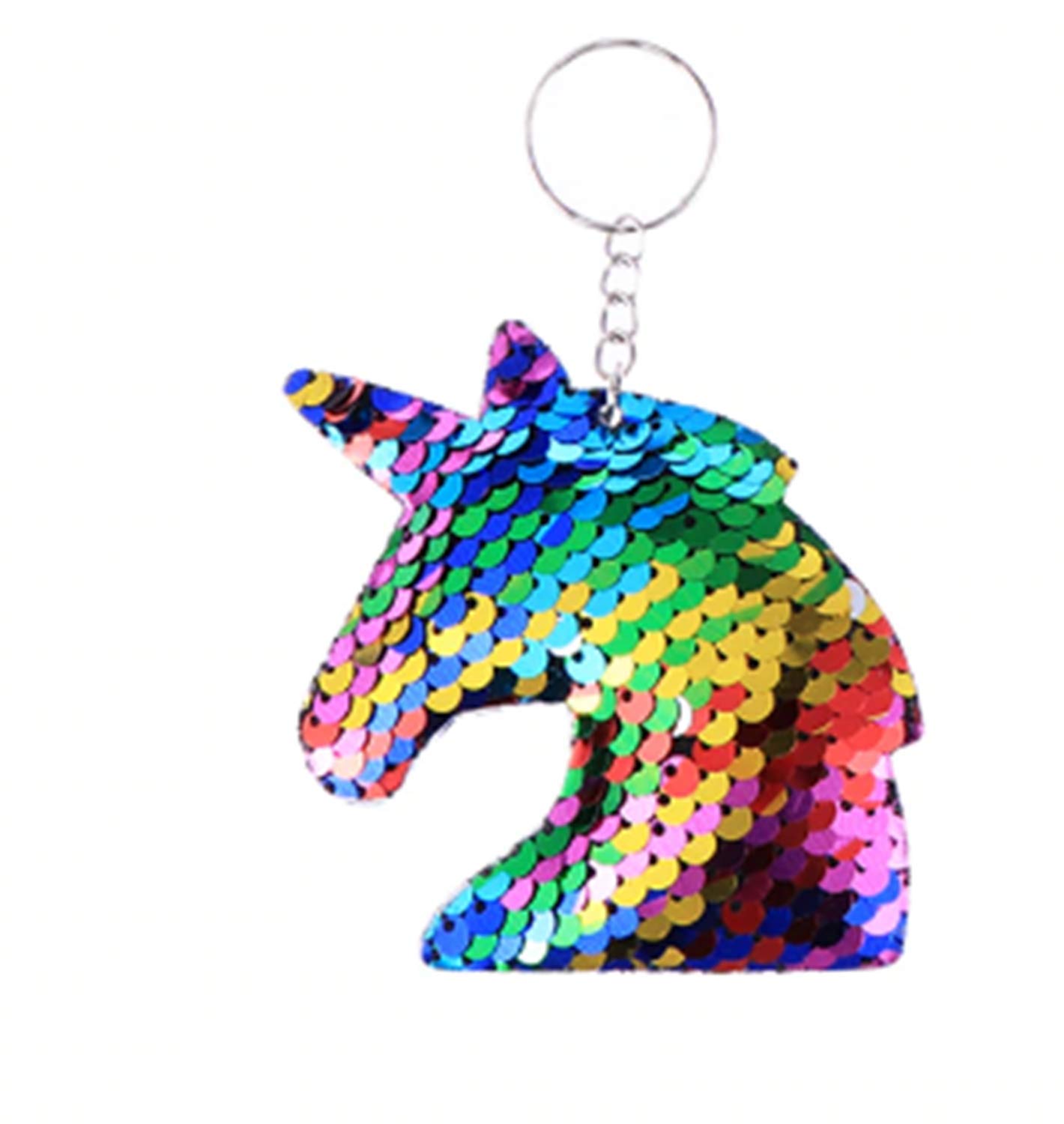 CrownOfRibbons Rainbow Unicorn Keyring, Luggage Accessories