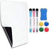 DBOO A4 Magnetic Whiteboard Sheet with Pens Eraser and 4 Magnets view 1