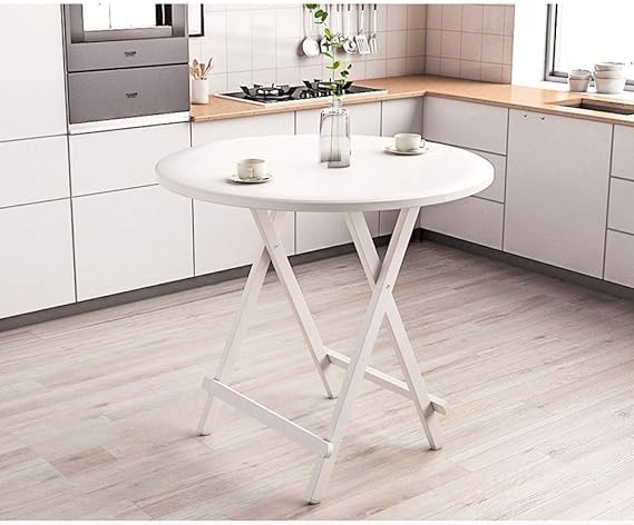 Dongy Mesa plegable simple pequeña mesa cuadrada para el hogar plegable