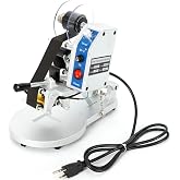 YIYIBYUS DY-8 Manual Hot Stamping Date Code Printer, 110V 1-3 Row Hot Foil Thermal Coding Machine Ribbon Coder Hot Foil Stamp