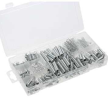 FengHe Praktisch Federspannungs-Feder-Druckfeder-Satz 200 transparente PP-Plastikbox 200PCS dauerhaft