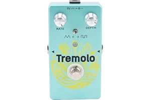 Xiuganpo Tremolo Effect Pedal, Zinc Alloy Analog Tremolo Guitar Effect Modulation Pedal for Electric Guitar and Bass True Byp