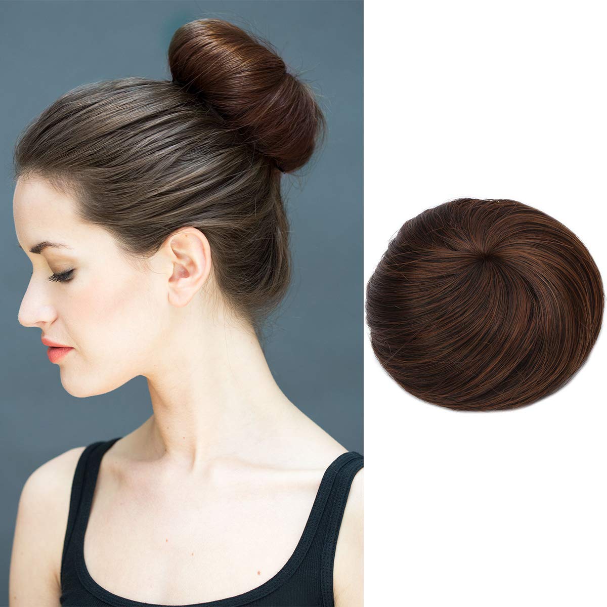 Amazon Com Clip In Hair Bun Extension Donut Chignon Ballerina