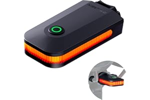 RAVEMEN CL01 Bike Tail Light, 300° Wide-Angle Rear Bicycle Light for Night Riding, Saddle Mount Bike Taillight Safety Accessories with Auto On/Off, Brake Sensing, 5 Modes, 2 Mounting Ways