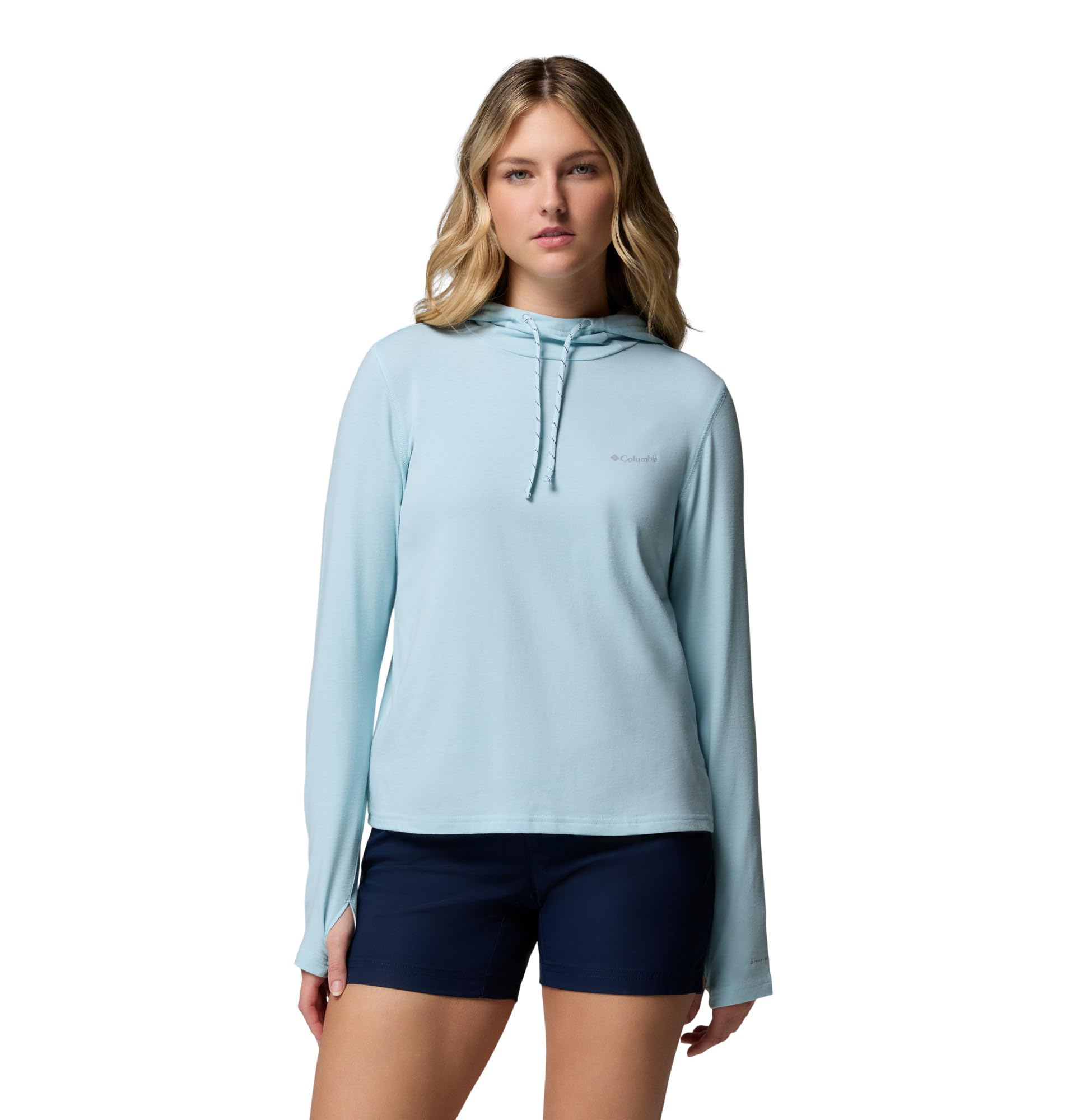 Columbia Women’s Sun Trek Hoodie II, Marine Light, Small