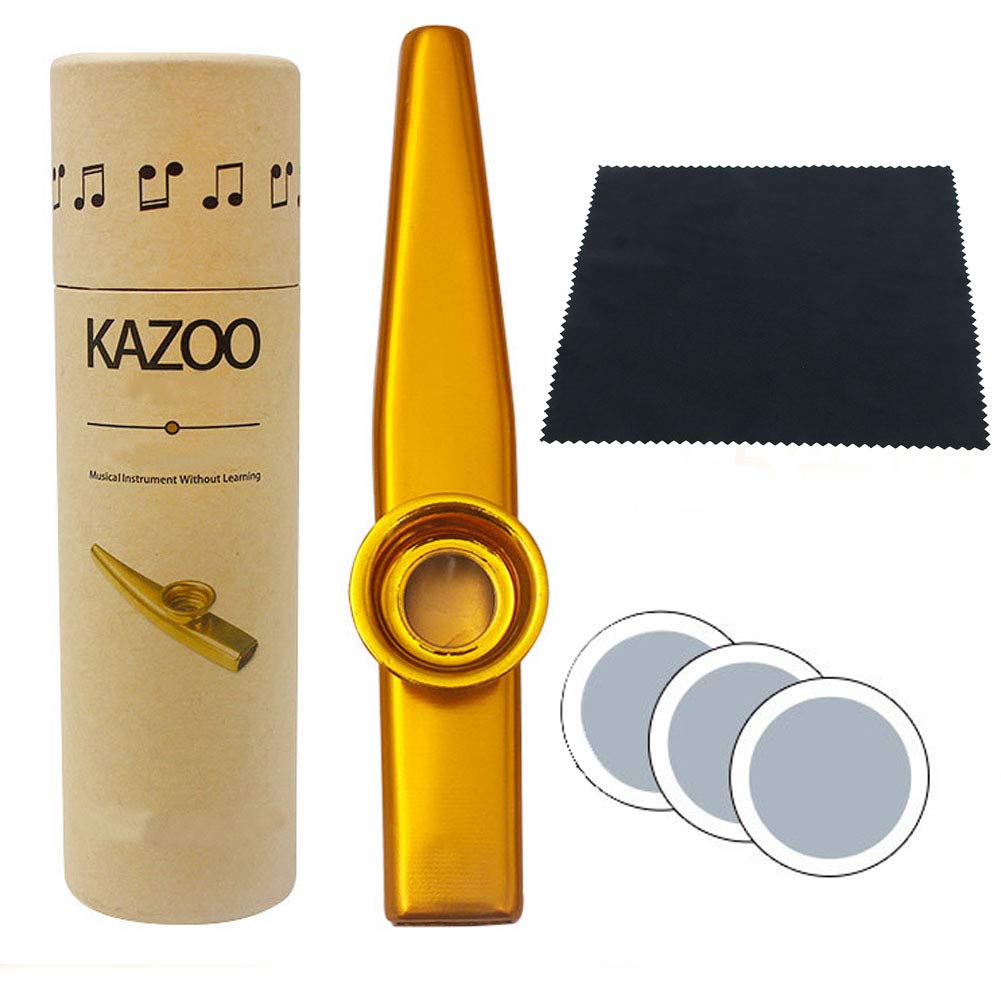 Kazoos, HLHome Metal Kazoos Guitar Accompaniment Ukulele Accompaniment Orff Musical Instruments Accompaniment Musical Instrument