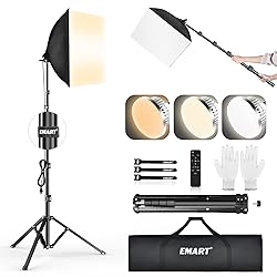 EMART Softbox Lighting Kit, 16"X16" Soft Box