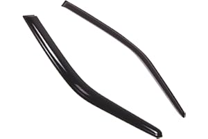 TuningPros Outside Mount Window Vent Visors Rain Guards Compatible with Toyota Tercel 1995-1999 | Side Window Wind Deflectors Rain Shields | Smoke Tinted, 2 Pcs Set, DGWV-456