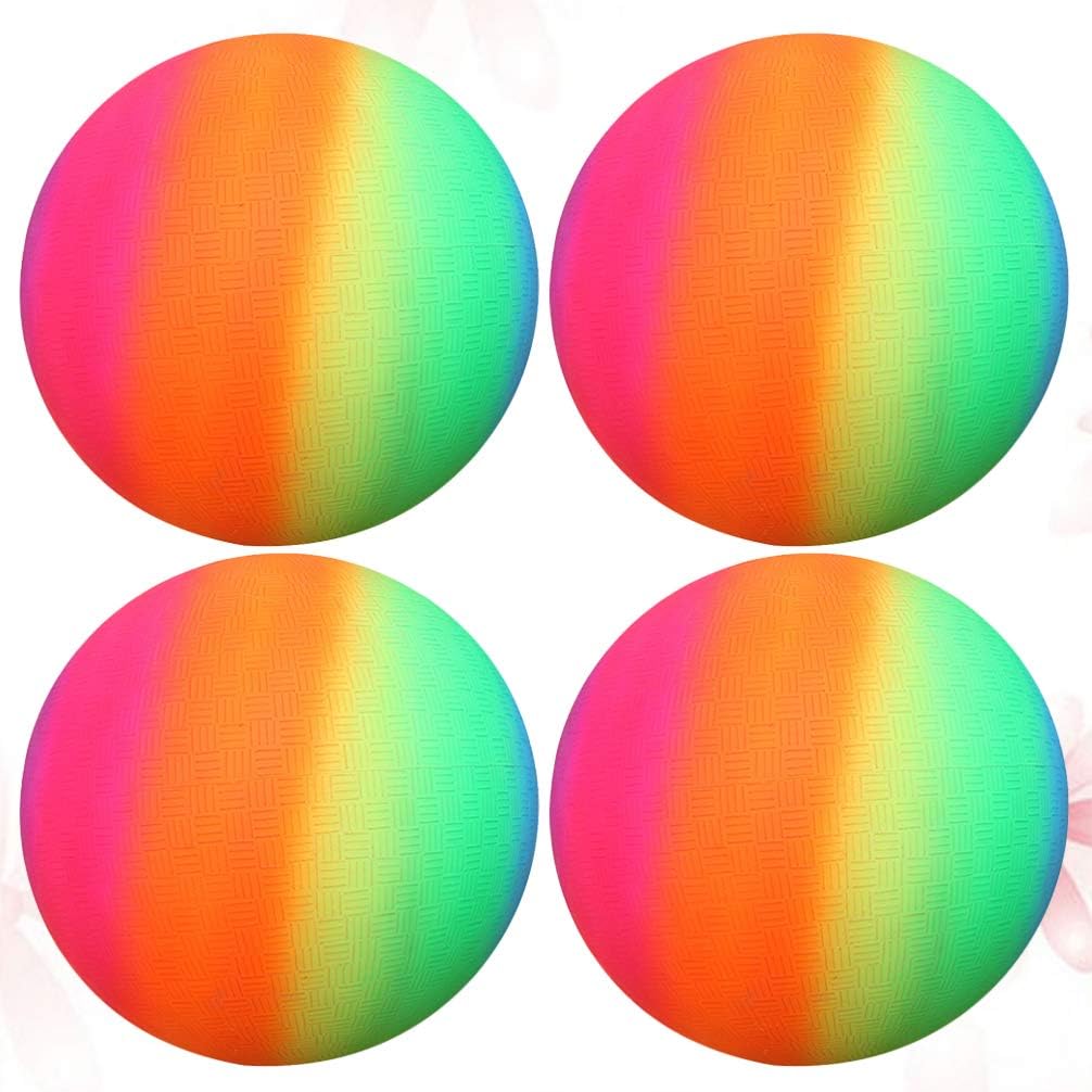 LIOOBO 6 PCS Colorful Rainbow Balls Children Toy Sports