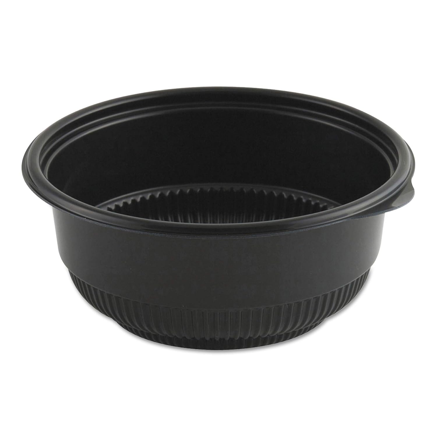 Anchor Packaging MicroRaves Incredi-Bowl Bases, 0.5 Qt, Black, Carton of 250 Bowls